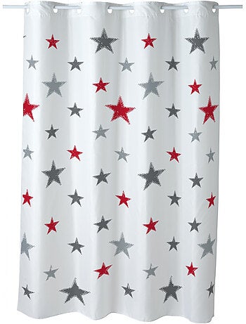 Rideau de douche imprimé étoiles en polyester – 180 x 200 cm – Guy Levasseur