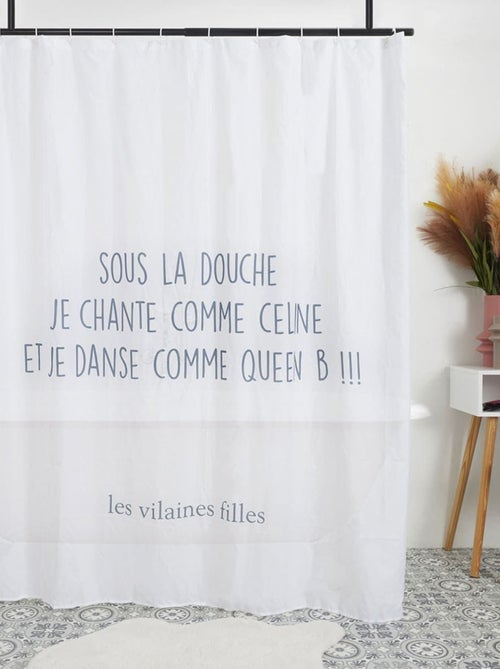 Rideau de douche les vilaines filles - Kiabi