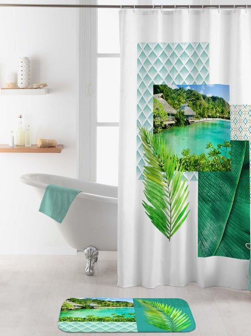 Rideau de douche Modele Copacabana - Kiabi