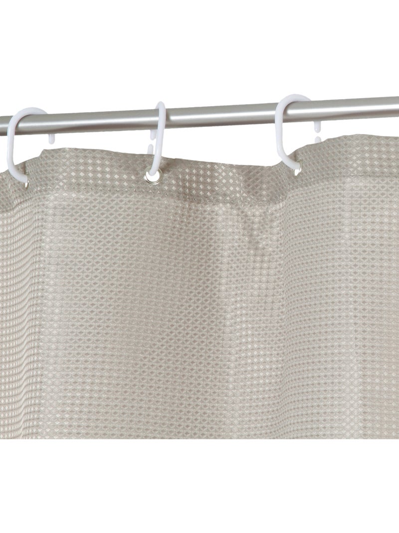 Rideau de douche MODERN COLOR Taupe - Kiabi
