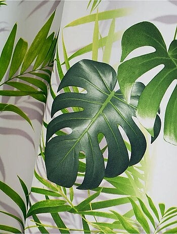 Rideau de douche monstera