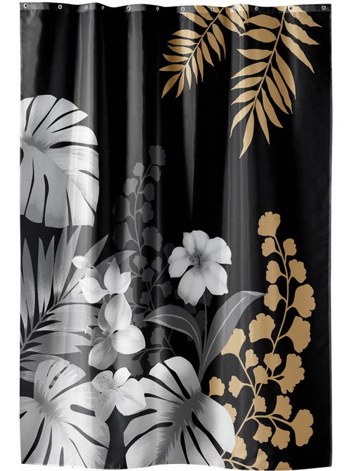 Rideau de douche motif feuillage - Kiabi Rideau de douche motif feuillage - Kiabi