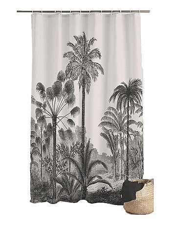 Rideau de douche Palmiers Cocoty
