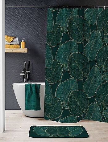 Rideau de douche polyester 180x200 Jade