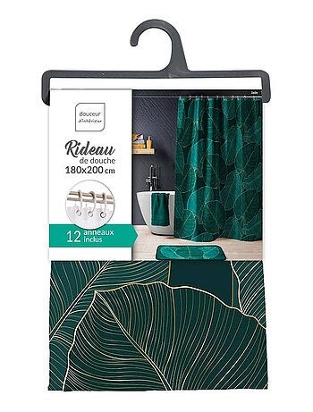 Rideau de douche polyester 180x200 Jade