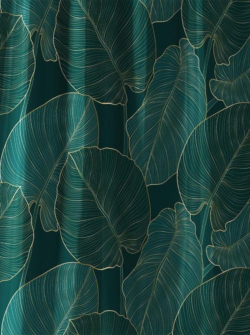 Rideau de douche polyester 180x200 Jade Vert - Kiabi