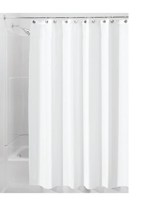 Rideau De Douche Polyester Blanc - Kiabi