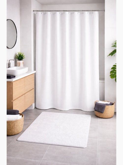 Rideau de douche texturé uni - Kiabi