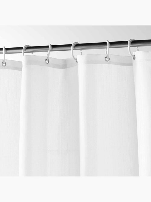 Rideau de douche texturé uni - Kiabi