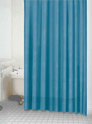 Rideau de douche uni aspect tissu