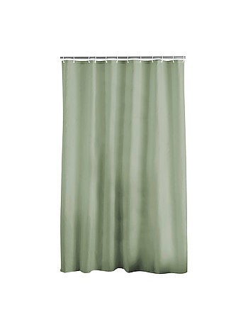 Rideau de douche uni avec crochets