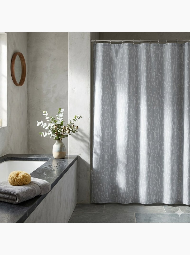 Rideau de douche Urban Gris clair - Kiabi
