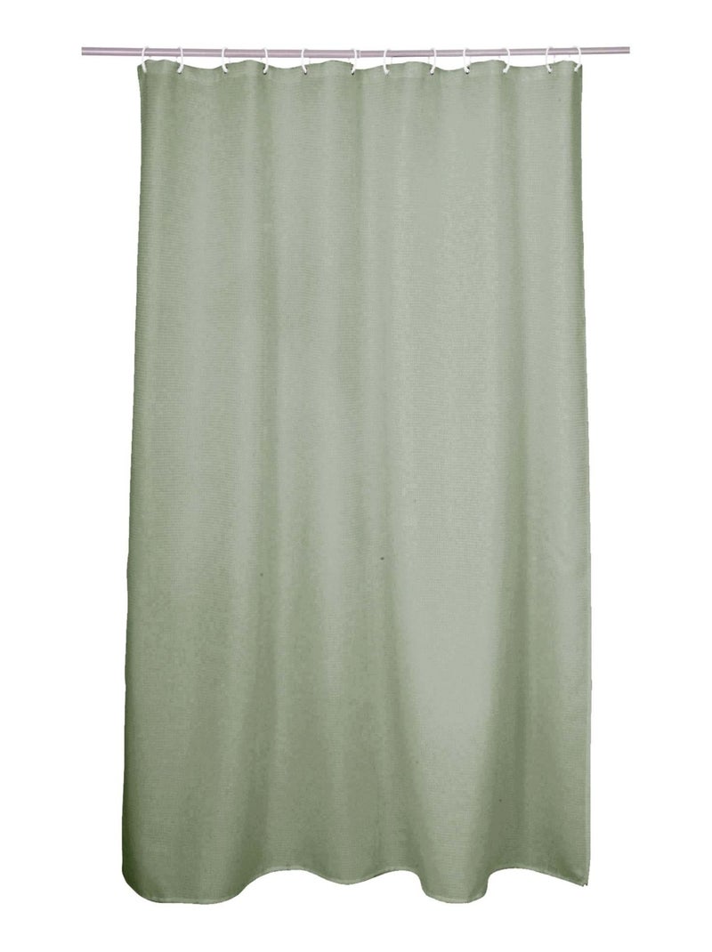 Rideau de Douche vert sauge Vert - Kiabi