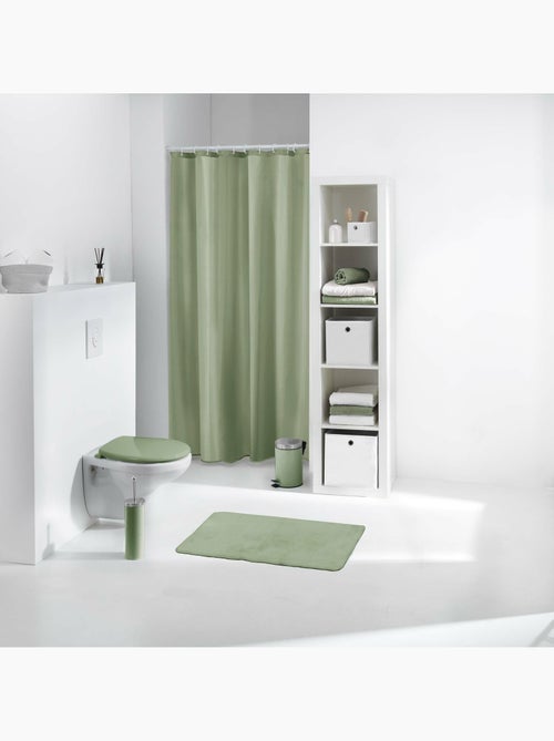 Rideau de Douche vert sauge - Kiabi