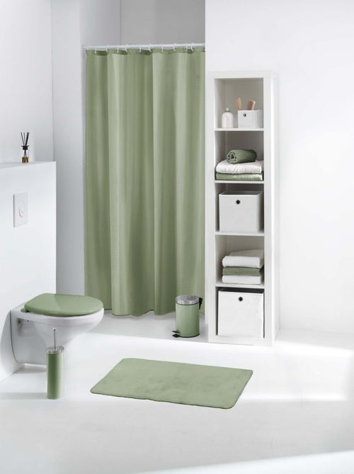Rideau de Douche vert sauge - Kiabi