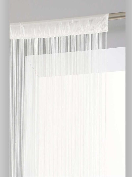 Rideau de fils unis et colorés - Kiabi