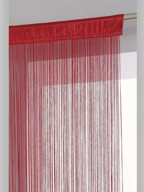 Rideau de fils unis et colorés - Kiabi