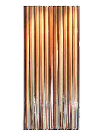Rideau de porte à lanières colorées