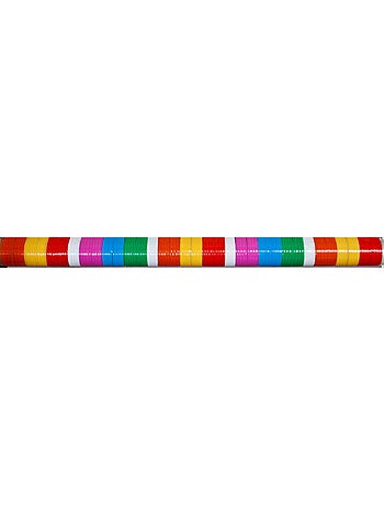 Rideau de porte à lanières colorées