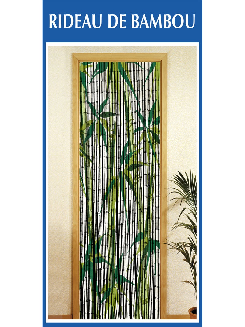 Rideau de porte en bambou BAMBOO Blanc - Kiabi