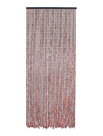 Rideau de porte en bambou et perles de bois