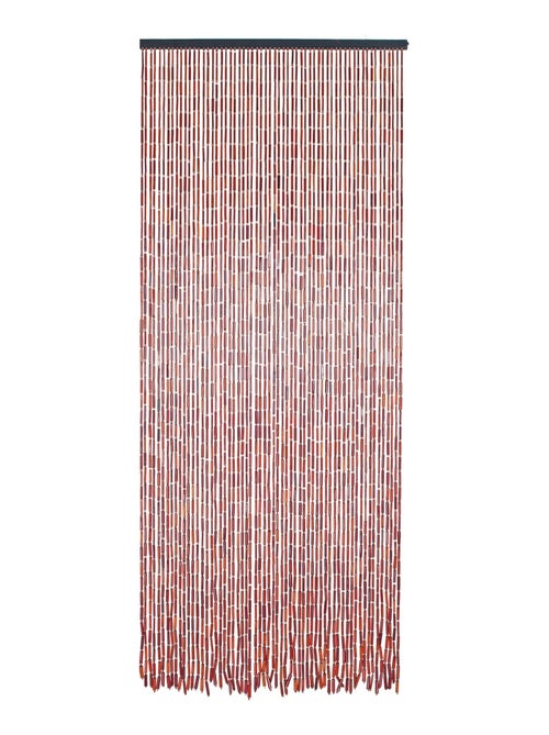 Rideau de porte en bambou et perles de bois - Kiabi