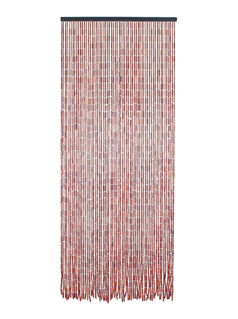 Rideau de porte en bambou et perles de bois Multicolore - Kiabi