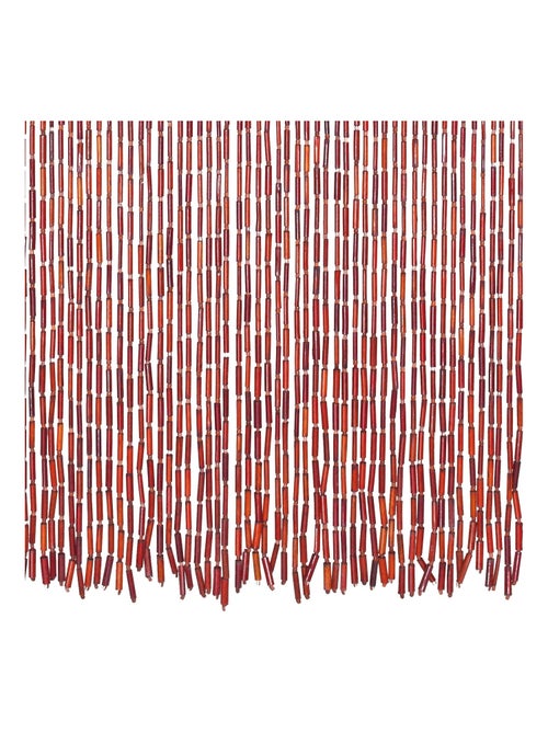 Rideau de porte en bambou et perles de bois - Kiabi