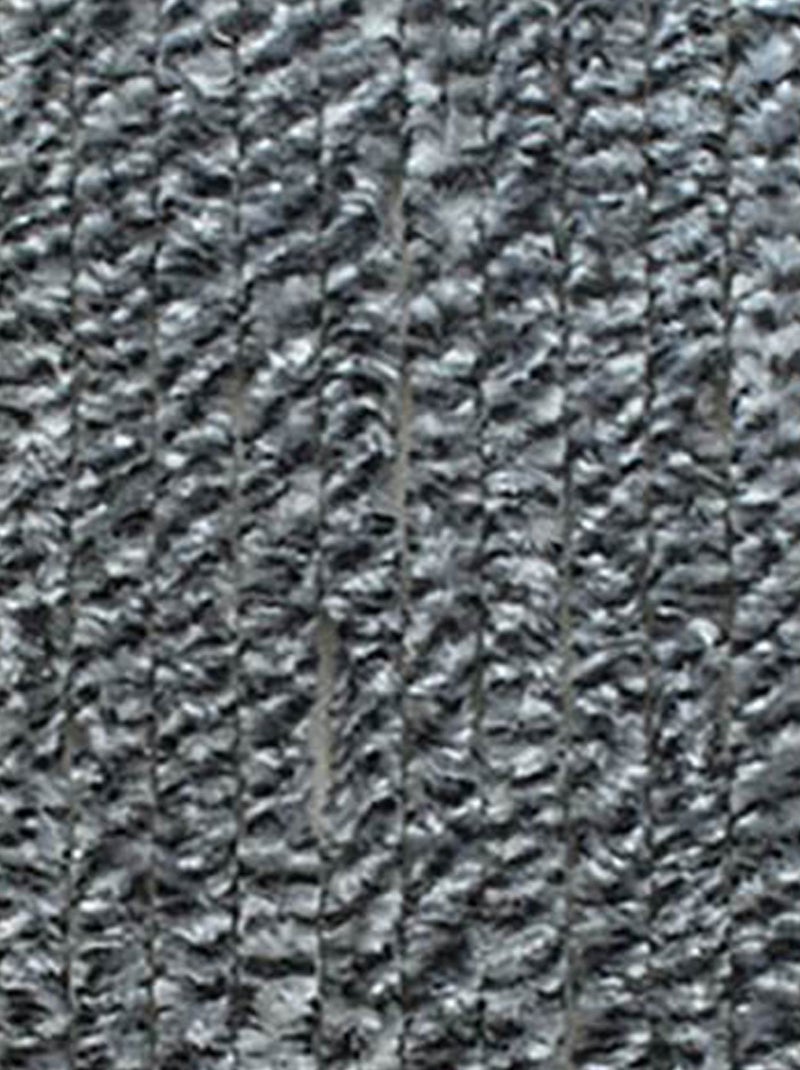 Rideau de porte en chenille Gris clair - Kiabi