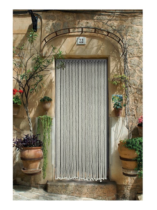 Rideau de porte en corde tressée - Kiabi
