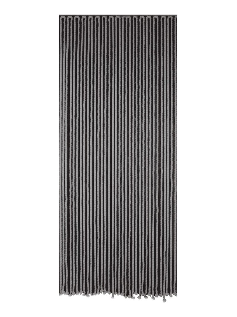 Rideau de porte en corde tressée Gris clair - Kiabi
