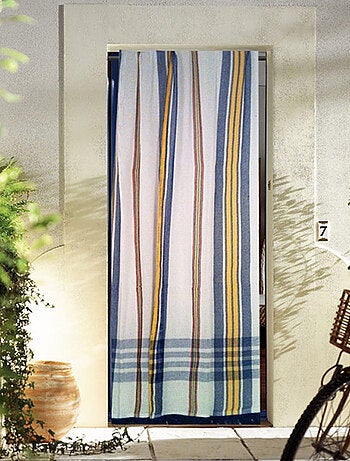 Rideau de Porte "Marseillais" à rayures d'Antan