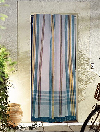 Rideau de Porte "Marseillais" à rayures d'Antan