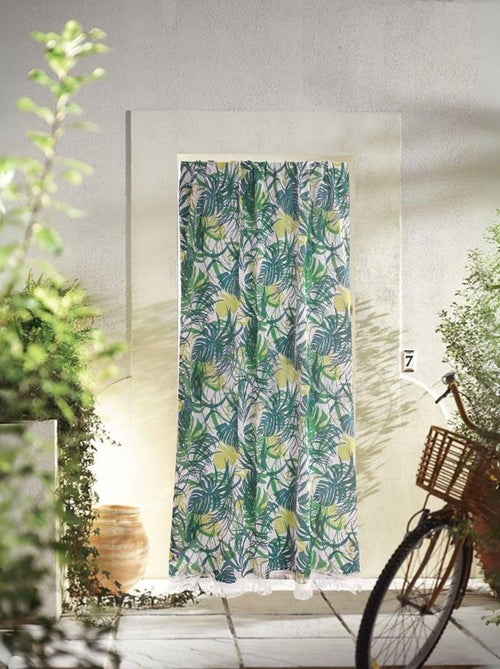 Rideau de porte "Marseillais" imprimé Jungle - Kiabi