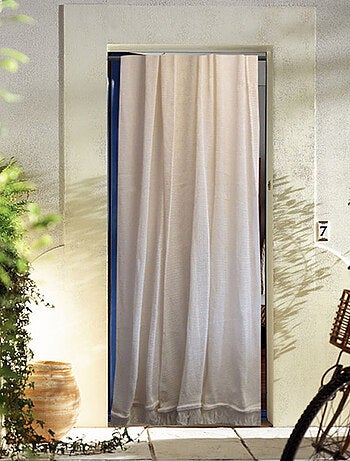 Rideau de Porte "Marseillais" uni à franges