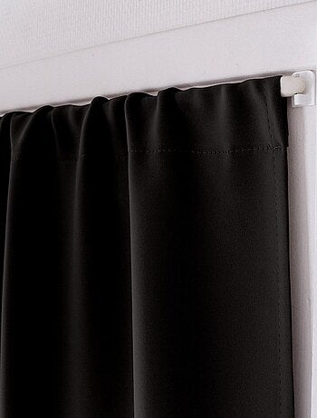 Rideau de porte occultant 90x210 Basic noir