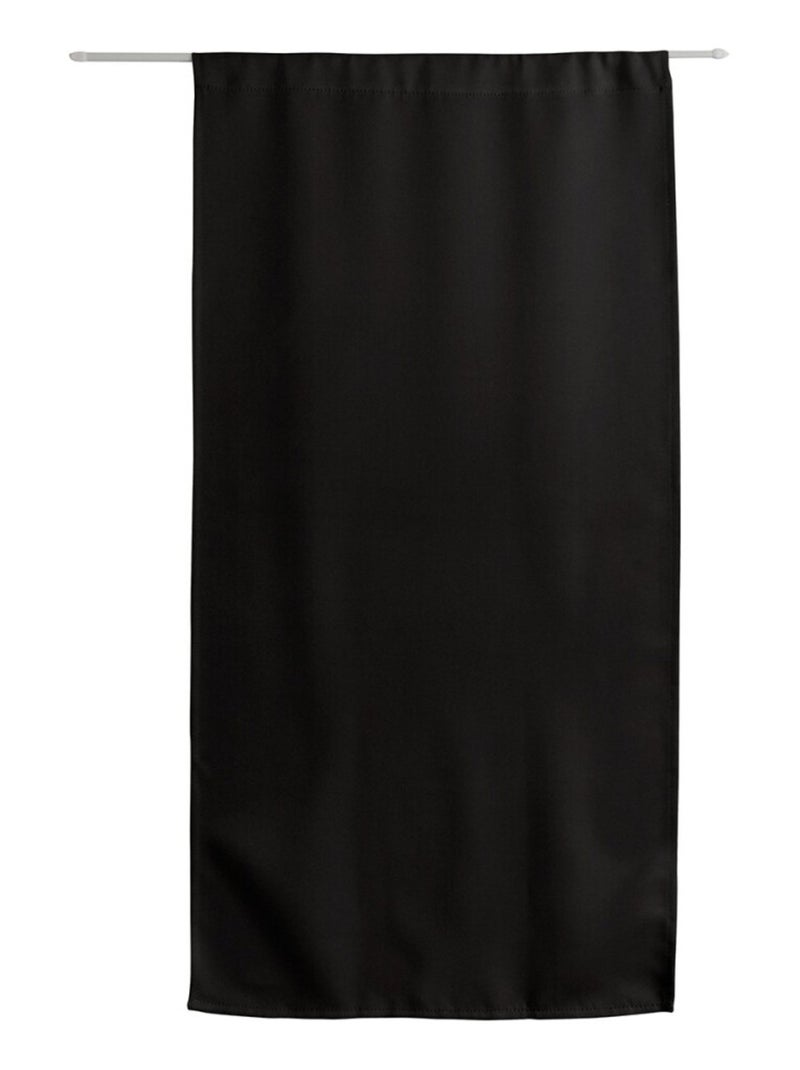 Rideau de porte occultant 90x210 Basic noir Noir - Kiabi