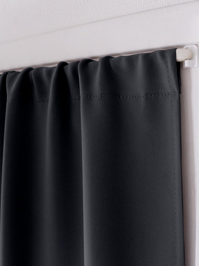 Rideau de porte occultant Gris foncé - Kiabi