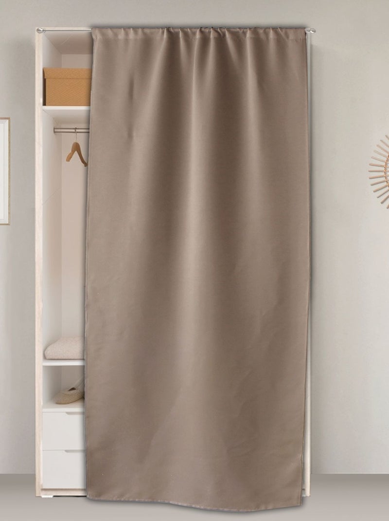 Rideau de porte occultant REGLISSE Beige - Kiabi