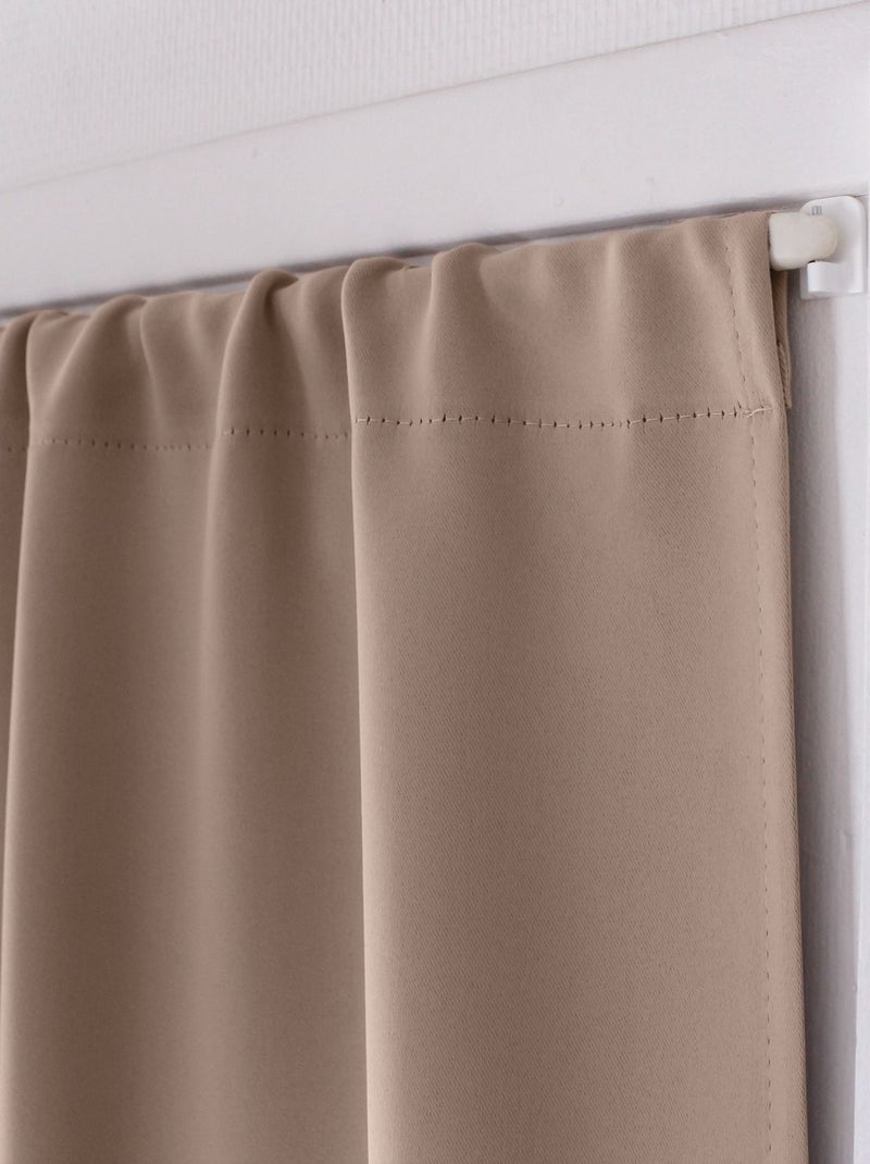Rideau de porte occultant REGLISSE Beige - Kiabi