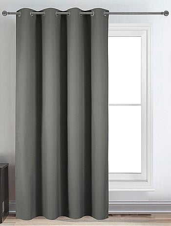 Rideau déco uni occultant et thermique