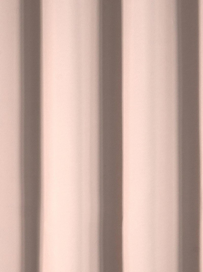 Rideau déco uni occultant et thermique Rose clair - Kiabi