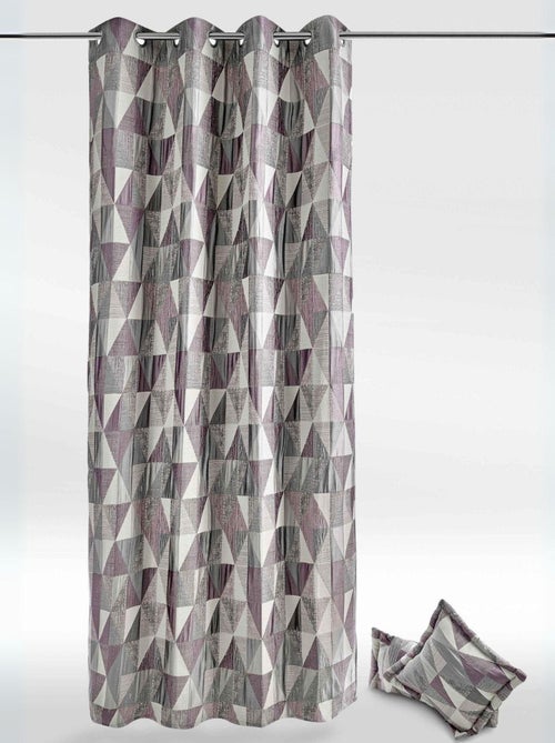 Rideau design à motifs triangulaires - Kiabi