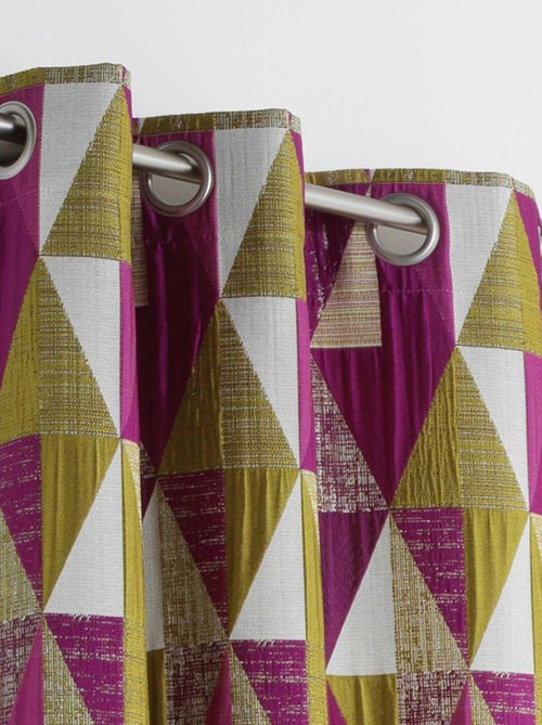 Rideau design à motifs triangulaires - Kiabi
