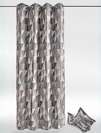 Rideau design à motifs triangulaires
