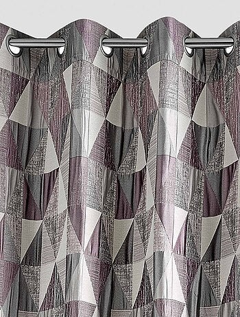 Rideau design à motifs triangulaires