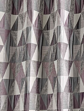 Rideau design à motifs triangulaires