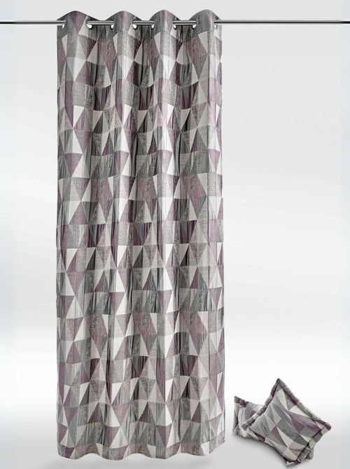 Rideau design à motifs triangulaires - Kiabi