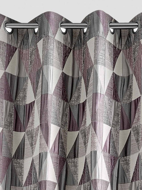 Rideau design à motifs triangulaires - Kiabi