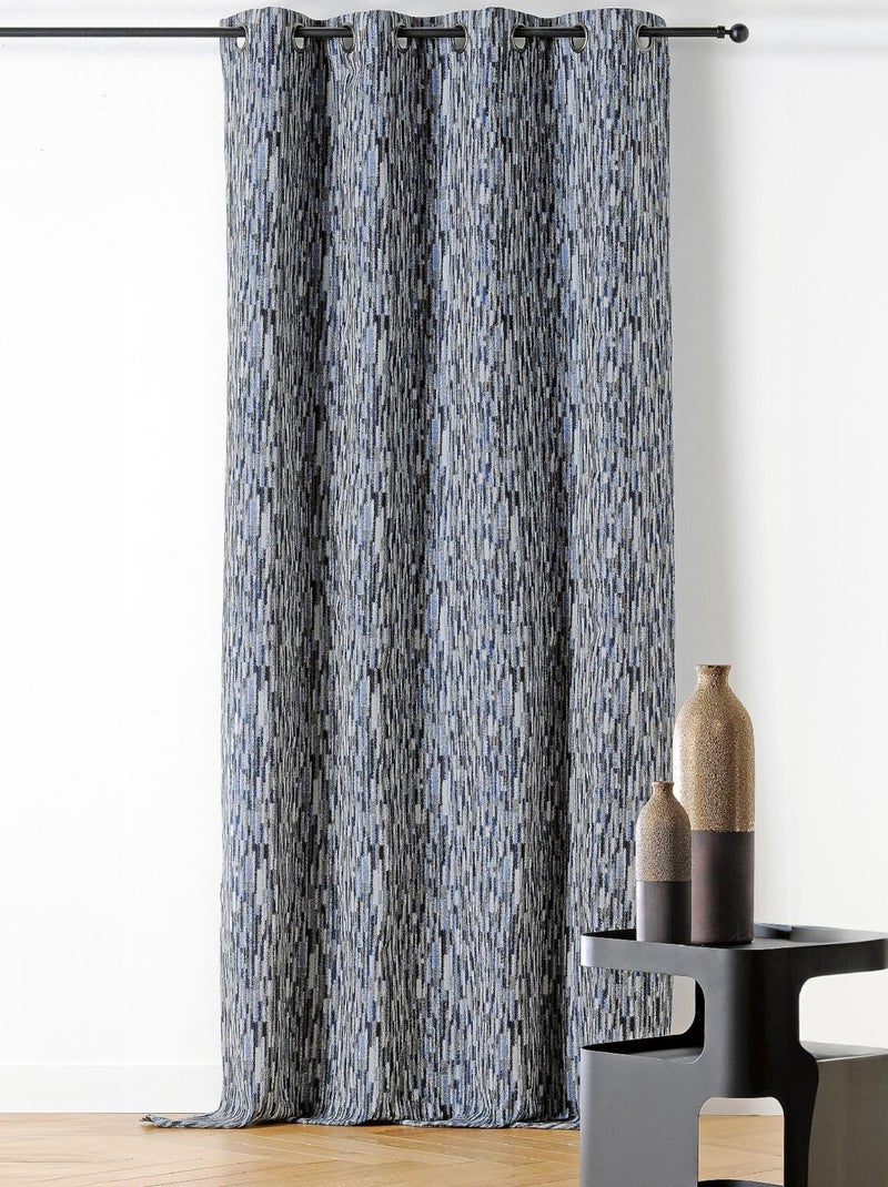 Rideau design aquarelle Bleu - Kiabi